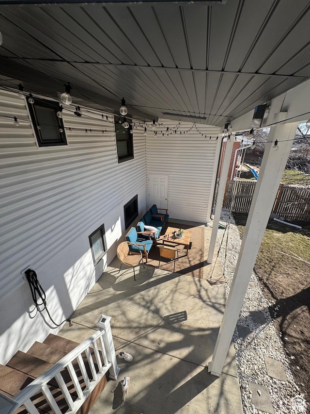 4288 S Shirley Ln, Holladay, UT 84124 - view of patio / terrace featuring an outdoor living space