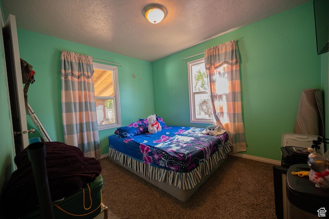 1457 W 700 S, Salt Lake City, UT 84104 - carpeted bedroom featuring multiple windows, a textured ceiling, and baseboards