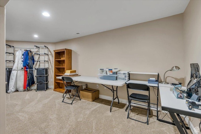 10605 S Willow Valley Rd W, South Jordan, UT 84095 - office space featuring carpet flooring, baseboards, and recessed lighting