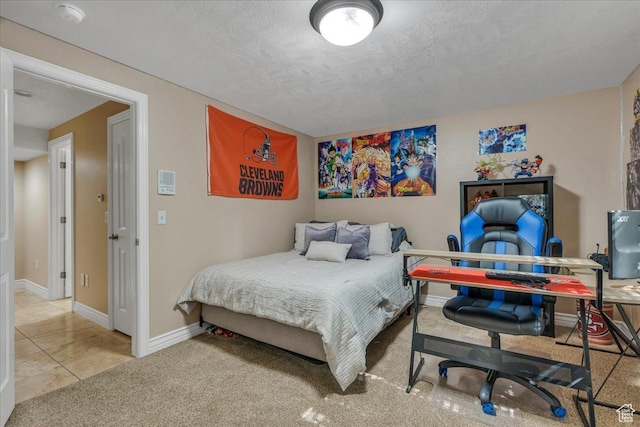 10605 S Willow Valley Rd W, South Jordan, UT 84095 - carpeted bedroom featuring a textured ceiling and baseboards