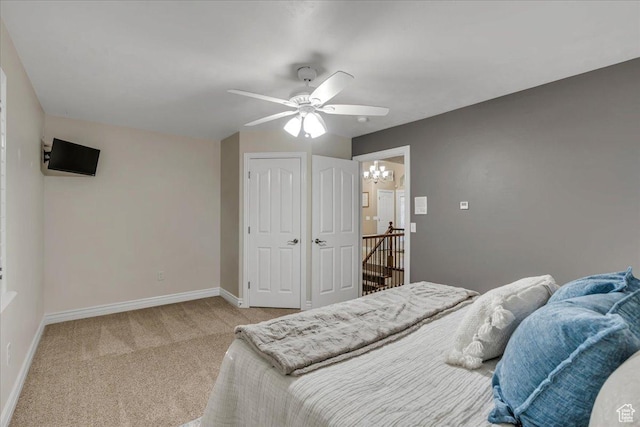 10605 S Willow Valley Rd W, South Jordan, UT 84095 - carpeted bedroom with baseboards and a ceiling fan