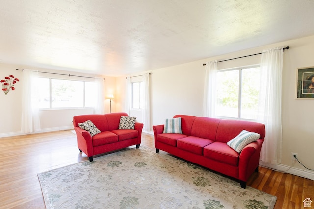 374 W Melba Dr S, Tooele, UT 84074 - living area with wood finished floors, plenty of natural light, and baseboards