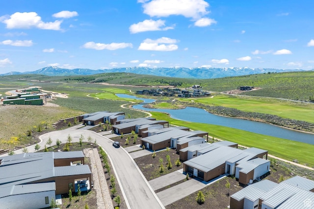 6312 Double Deer Loop, Park City, UT 84098 - drone / aerial view of a water and mountain view and a golf club
