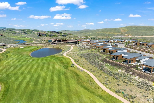 6312 Double Deer Loop, Park City, UT 84098 - aerial view of property and surrounding area featuring nearby suburban area, a water and mountain view, and a local golf course