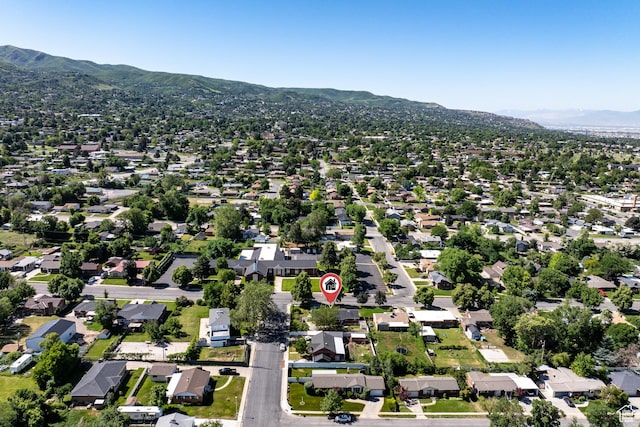 95 E 1400 S, Bountiful, UT 84010 - aerial view of residential area with a mountain backdrop