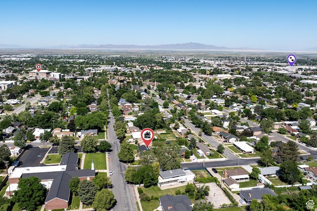 95 E 1400 S, Bountiful, UT 84010 - aerial overview of property's location featuring a mountain backdrop