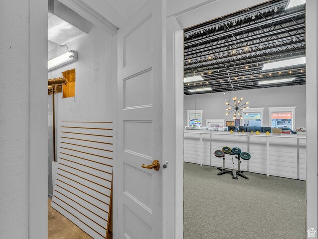 40 S Freedom Blvd, Provo, UT 84601 - detailed view of carpet floors and a chandelier