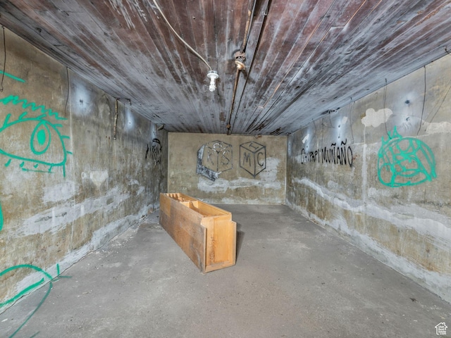 40 S Freedom Blvd, Provo, UT 84601 - unfinished below grade area featuring wooden ceiling