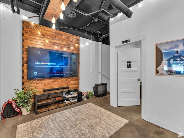 40 S Freedom Blvd, Provo, UT 84601 - living room featuring unfinished concrete flooring and baseboards