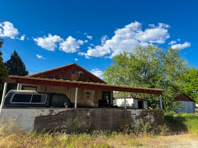 198 N 200 W, Gunnison, UT 84634 - view of front facade with an attached carport