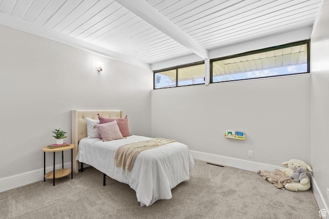 845 N 950 W, Provo, UT 84604 - carpeted bedroom with wood ceiling with exposed beams and baseboards