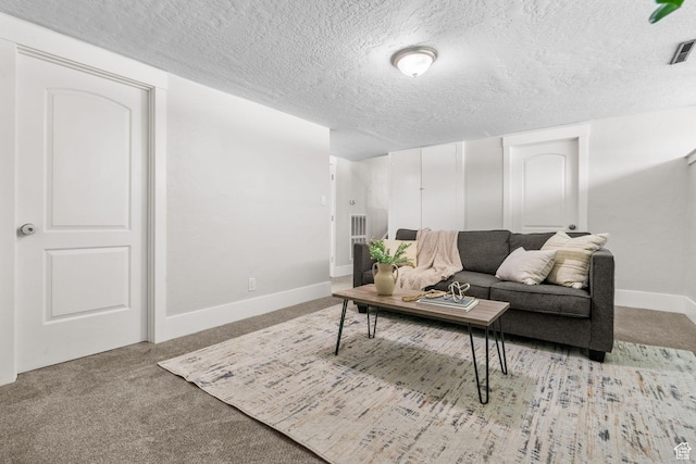 845 N 950 W, Provo, UT 84604 - living area featuring carpet floors, a textured ceiling, and baseboards