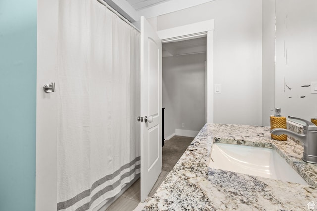 845 N 950 W, Provo, UT 84604 - bathroom featuring vanity and a shower with curtain
