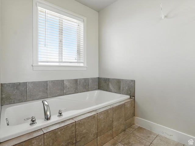 2699 N 3475 W, Plain City, UT 84404 - bathroom featuring a bath, baseboards, and tile patterned floors