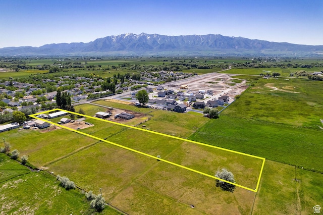 1435 W 600 S, Logan, UT 84321 - view of property location featuring property parcel outlined and mountains