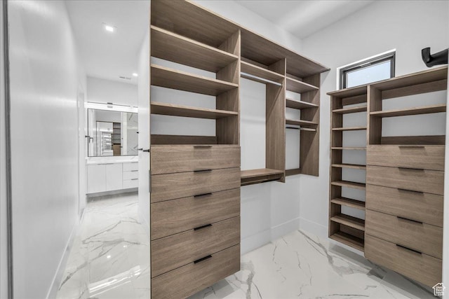 133 E Terrace Ln, Ivins, UT 84738 - spacious closet with light marble finish flooring