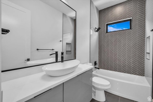 133 E Terrace Ln, Ivins, UT 84738 - bathroom featuring vanity,  shower combination, and toilet