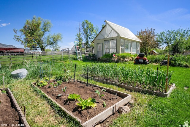 211 E 100 N, Midway, UT 84049 - view of yard with a garden, an exterior structure, and an outbuilding