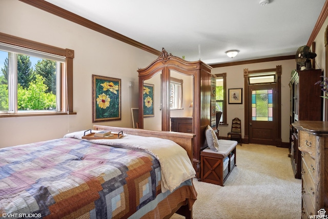 211 E 100 N, Midway, UT 84049 - bedroom with light carpet and crown molding