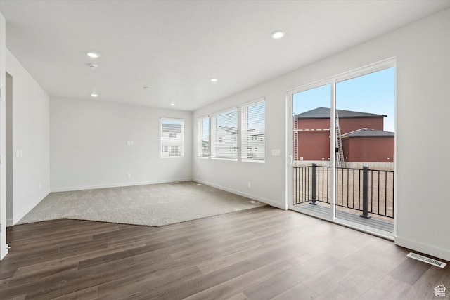 3129 W 3450 S Unit 0171, West Haven, UT 84401 - empty room with wood finished floors, recessed lighting, and a smoke detector