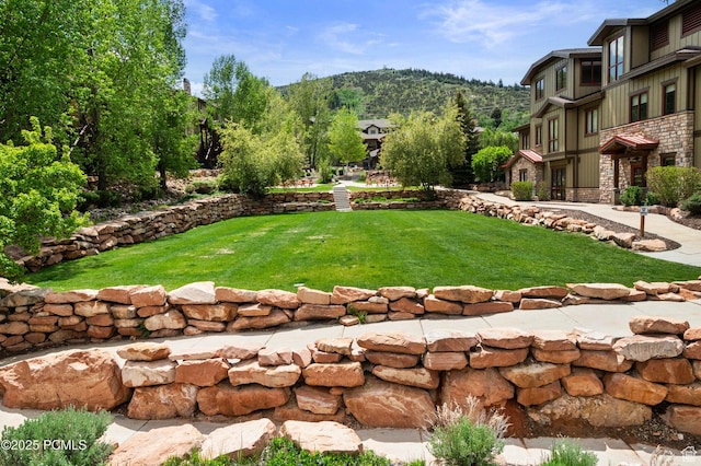 5521 N Freestyle Way, Park City, UT 84098 - view of grassy yard with a mountain view