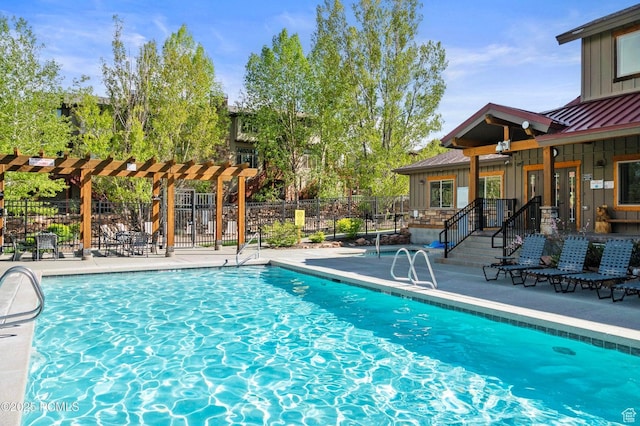 5521 N Freestyle Way, Park City, UT 84098 - community pool featuring a patio area and a pergola