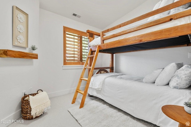 5521 N Freestyle Way, Park City, UT 84098 - carpeted bedroom with vaulted ceiling and baseboards
