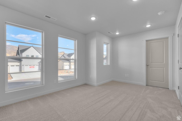 1822 N 180 E, Heber City, UT 84032 - carpeted spare room featuring baseboards, recessed lighting, and a smoke detector