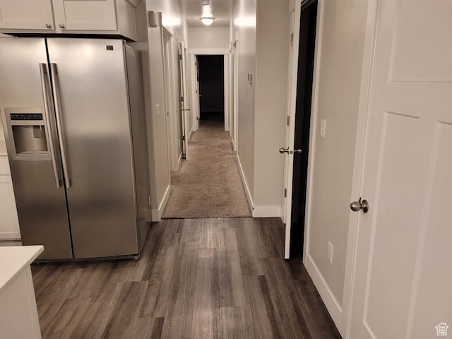 14474 Renner Ln Unit 302, Herriman, UT 84096 - hallway with dark wood-style floors and baseboards