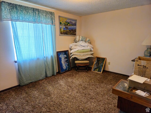 719 Adams St, Montpelier, ID 83254 - carpeted bedroom with a textured ceiling