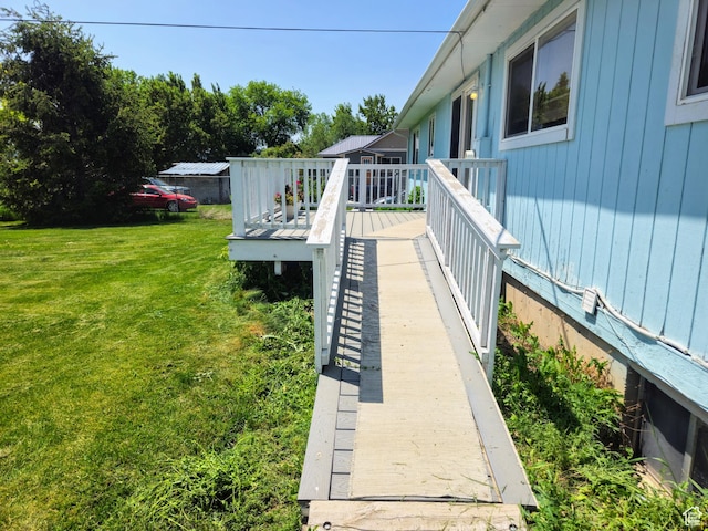 719 Adams St, Montpelier, ID 83254 - deck with a yard