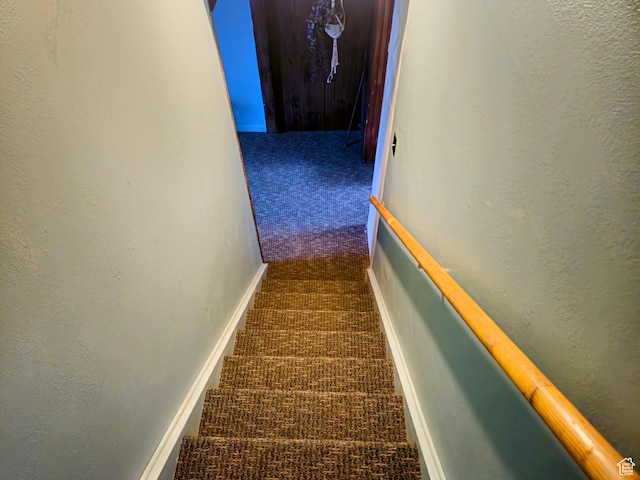 719 Adams St, Montpelier, ID 83254 - stairs with carpet flooring