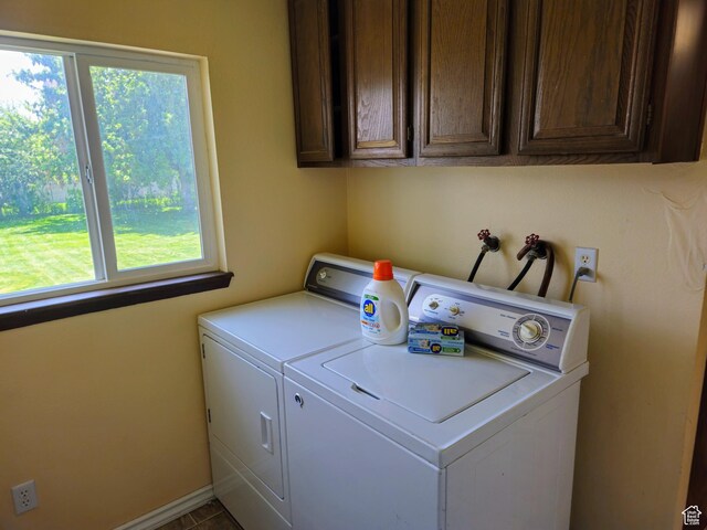 719 Adams St, Montpelier, ID 83254 - laundry room with washer and dryer, cabinet space, and plenty of natural light