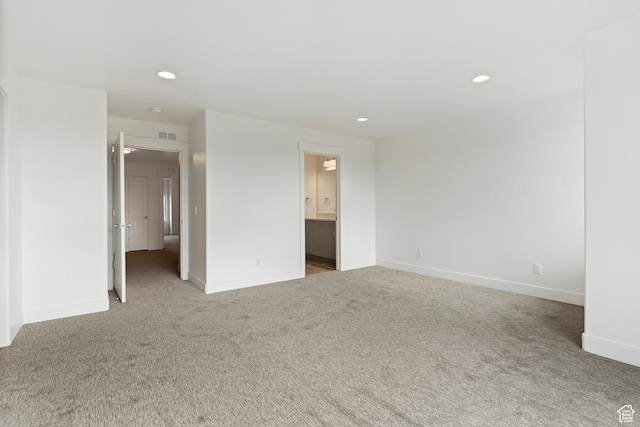 2734 S Allison Way Unit 213, Syracuse, UT 84075 - empty room with carpet flooring, baseboards, and recessed lighting