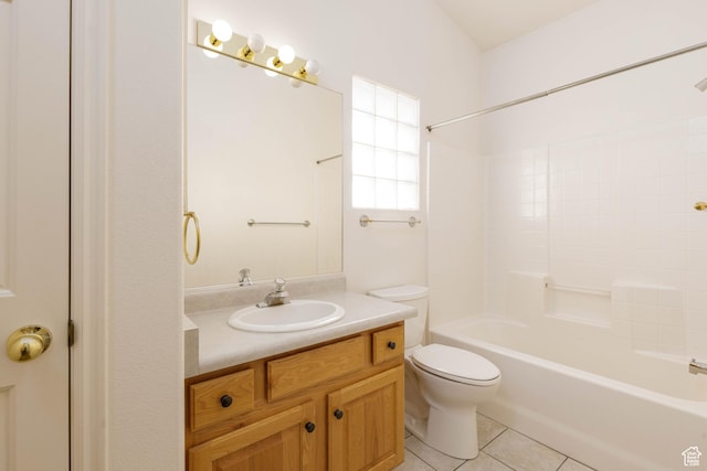 10 N Valley View Dr Unit 4, St George, UT 84770 - bathroom featuring vanity, toilet,  shower combination, and tile patterned flooring