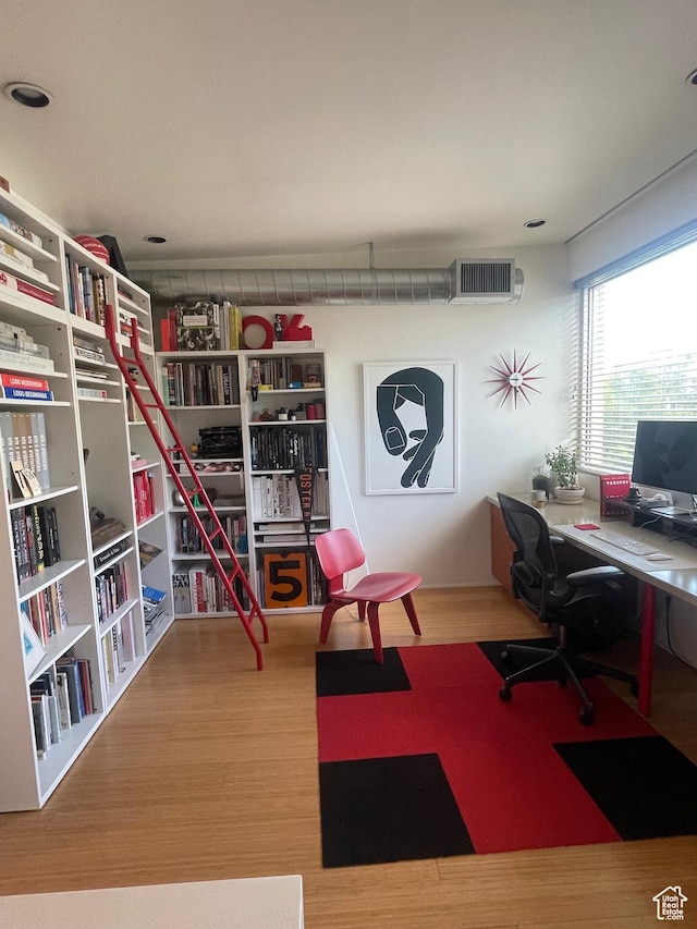 121 Fremont Ave Unit 17, Salt Lake City, UT 84101 - office area featuring wood finished floors