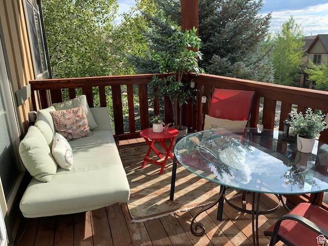5420 N Bobsled Blvd Unit 202, Park City, UT 84098 - deck featuring outdoor dining space