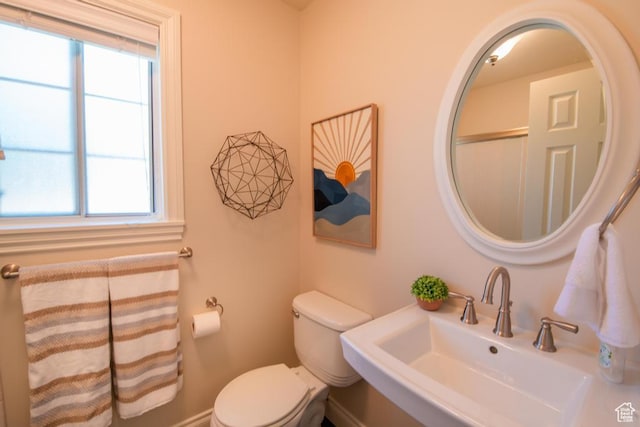 1814 N Heather Dr, Orem, UT 84097 - bathroom with a sink, toilet, and plenty of natural light