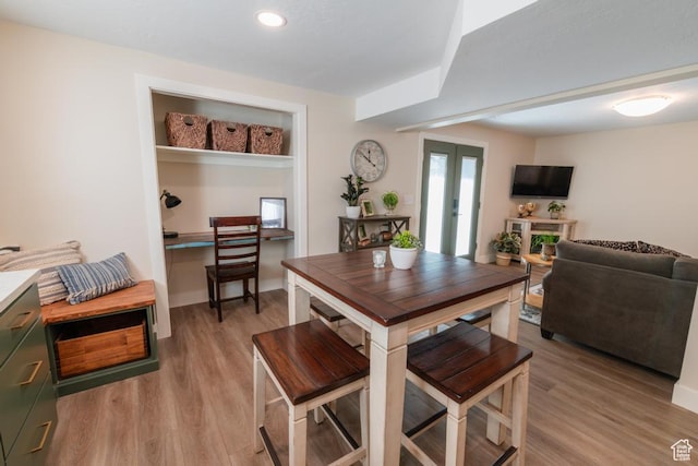 1814 N Heather Dr, Orem, UT 84097 - dining space with light wood-style floors, recessed lighting, and baseboards