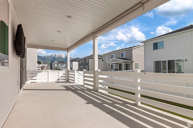 1797 N Avocet Dr, Salem, UT 84653 - view of patio / terrace featuring a residential view and a mountain view