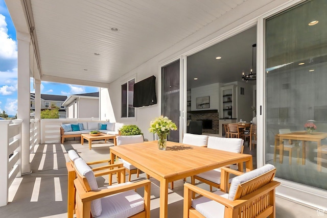 1797 N Avocet Dr, Salem, UT 84653 - view of patio / terrace featuring an outdoor hangout area and outdoor dining space