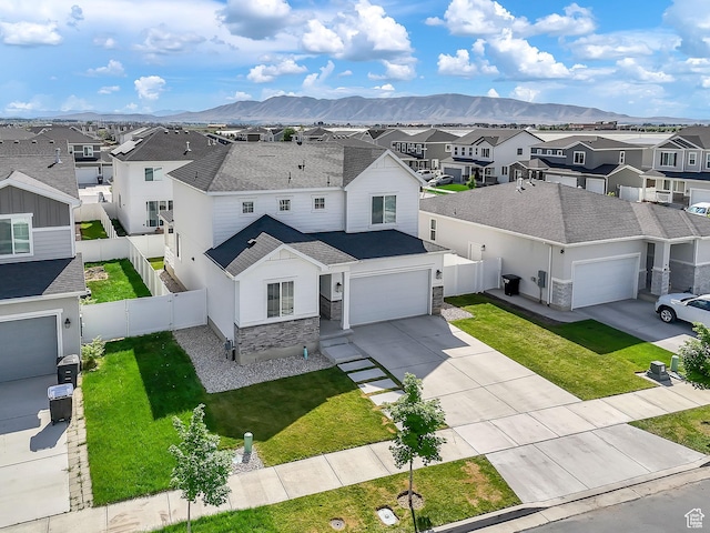 1797 N Avocet Dr, Salem, UT 84653 - aerial perspective of suburban area with a mountain backdrop