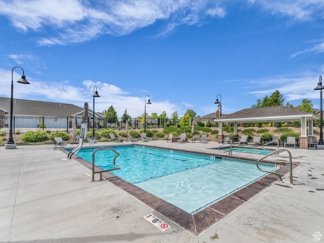 10486 S Harvest Glory Dr W Unit 125, South Jordan, UT 84095 - community pool with a gazebo and a patio area