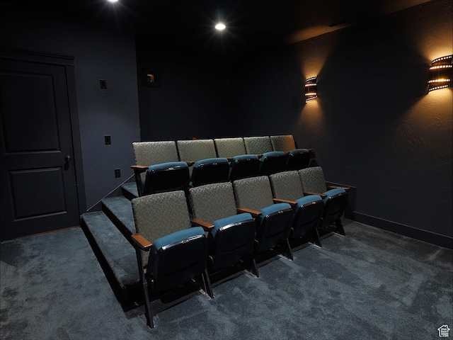 2307 Maple Leaf Dr, Cove, UT 84320 - home theater with carpet floors
