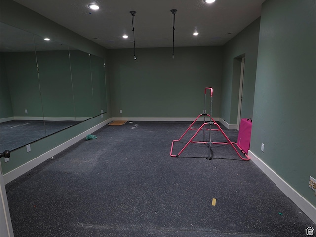 2307 Maple Leaf Dr, Cove, UT 84320 - game room featuring recessed lighting and baseboards