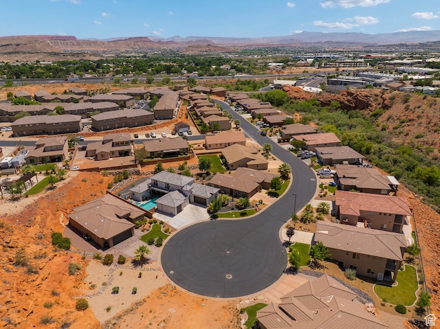 536 N Creek Cir, Washington, UT 84780 - aerial perspective of suburban area with a mountain backdrop
