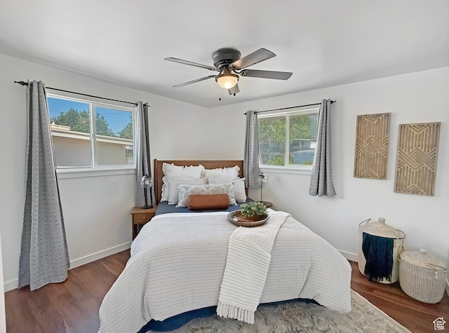 5432 S 800 E, South Ogden, UT 84405 - bedroom with multiple windows, wood finished floors, and baseboards