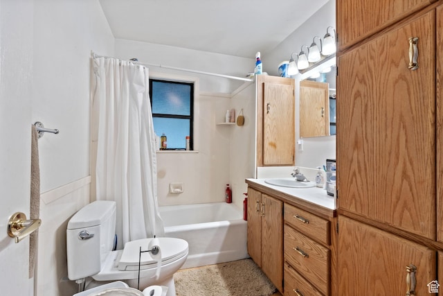 42 W 200 S, Spanish Fork, UT 84660 - full bathroom with vanity, toilet, and shower / bath combo with shower curtain