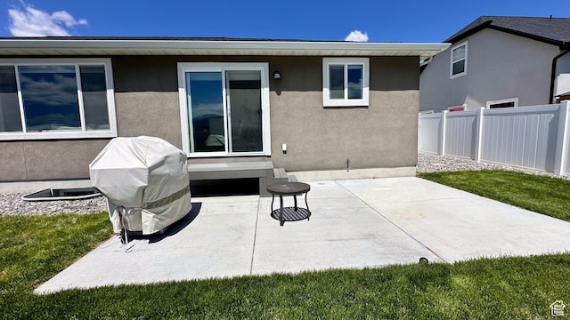 5154 N Blackbrush Dr, Eagle Mountain, UT 84005 - rear view of house featuring a patio area and stucco siding