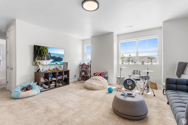 14908 S Fawley Ln, Herriman, UT 84096 - living room featuring carpet floors and baseboards